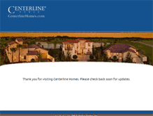 Tablet Screenshot of centerlinehomes.com